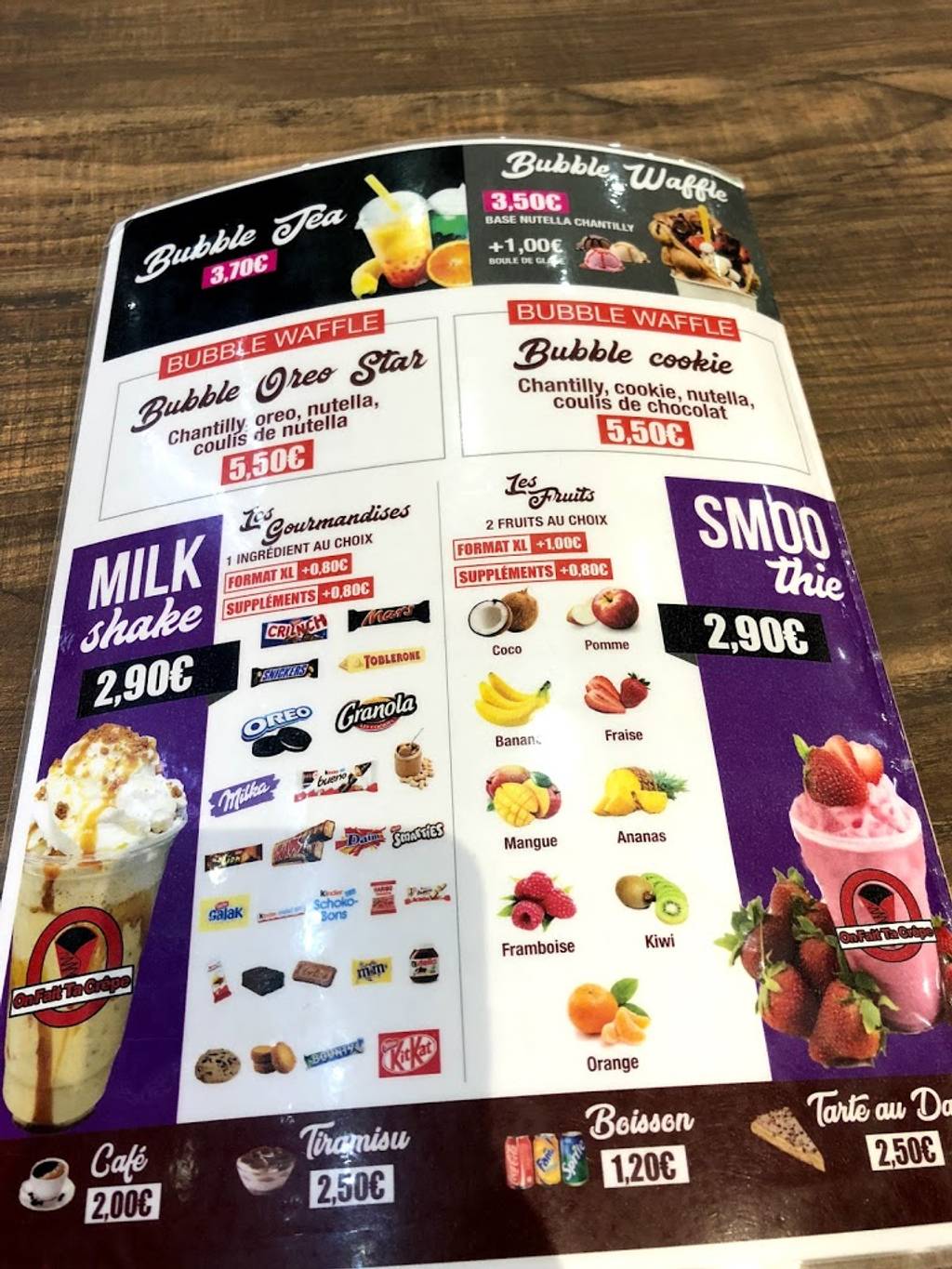 On fait ta crêpe lilas Crêpe Les Lilas - Advertising Food Menu Comfort food Flyer