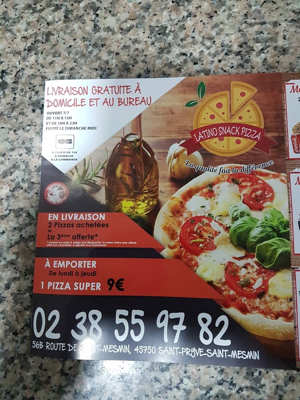 Latino Snack Pizza Pizza Saint-Pryvé-Saint-Mesmin - Food Dish Cuisine Fast food Ingredient