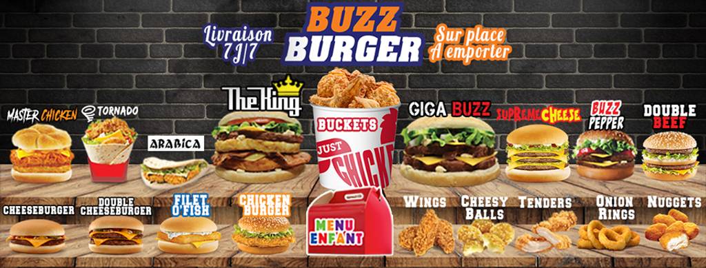BUZZ BURGER Burger Amiens - Dish Food Fast food Junk food Cuisine