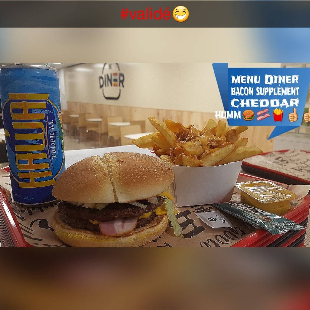 diner burger grill Américain Tourcoing - Junk food Fast food Food Hamburger Dish