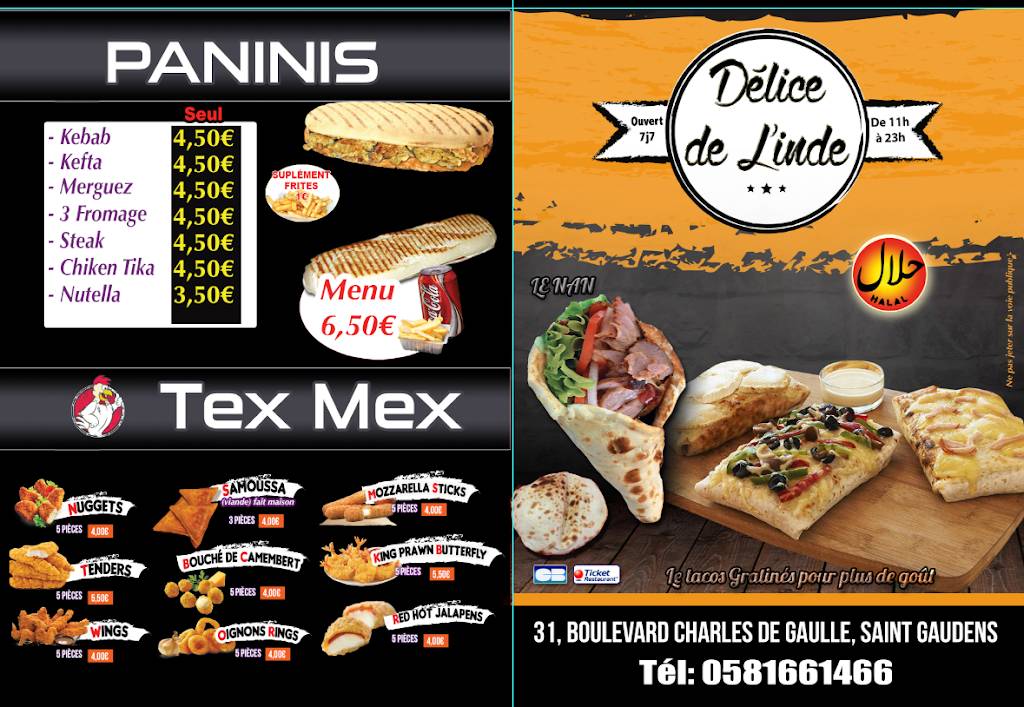 délices de l’Inde Saint-Gaudens - Cuisine Food Fast food Dish Junk food
