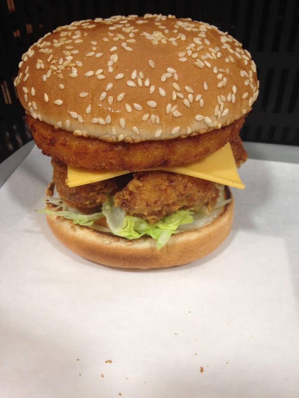 Chicken House halal Burger Pontoise - Dish Food Hamburger Veggie burger Original chicken sandwich