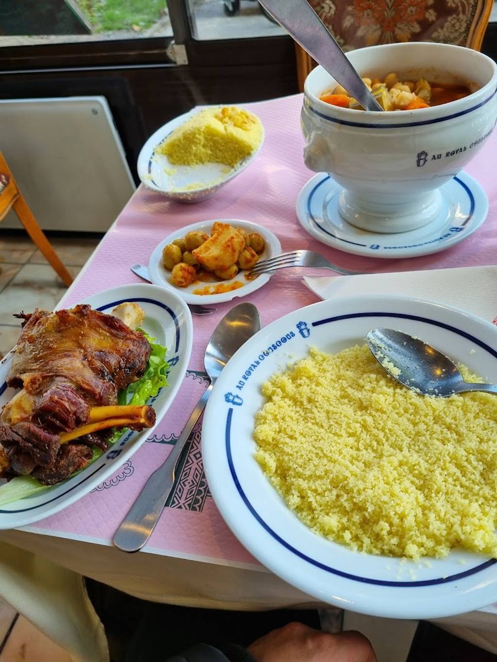 Au Royal Couscous Paris - Food Tableware Table Ingredient Plate