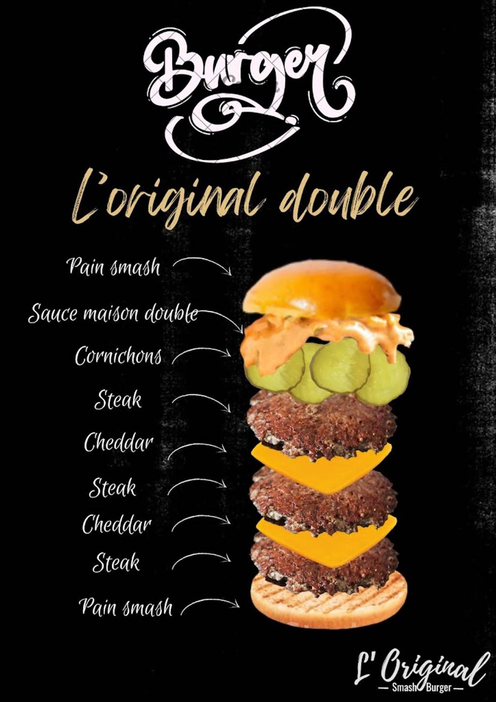 L'Original Smash Burger Saint-Raphaël - Food Ingredient Bun Recipe Poster