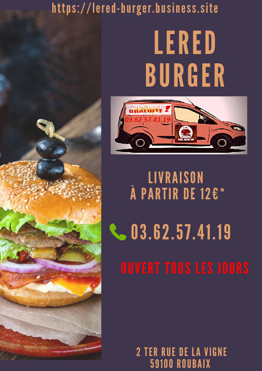 LeRed Burger Roubaix - Dish Food Hamburger Cuisine Fast food