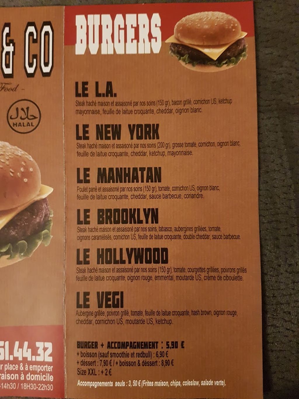 burger & Co Burger Gourmet Saint-Germain-en-Laye - Menu Whopper Food Cuisine Advertising