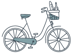 Illustration of a bicycle