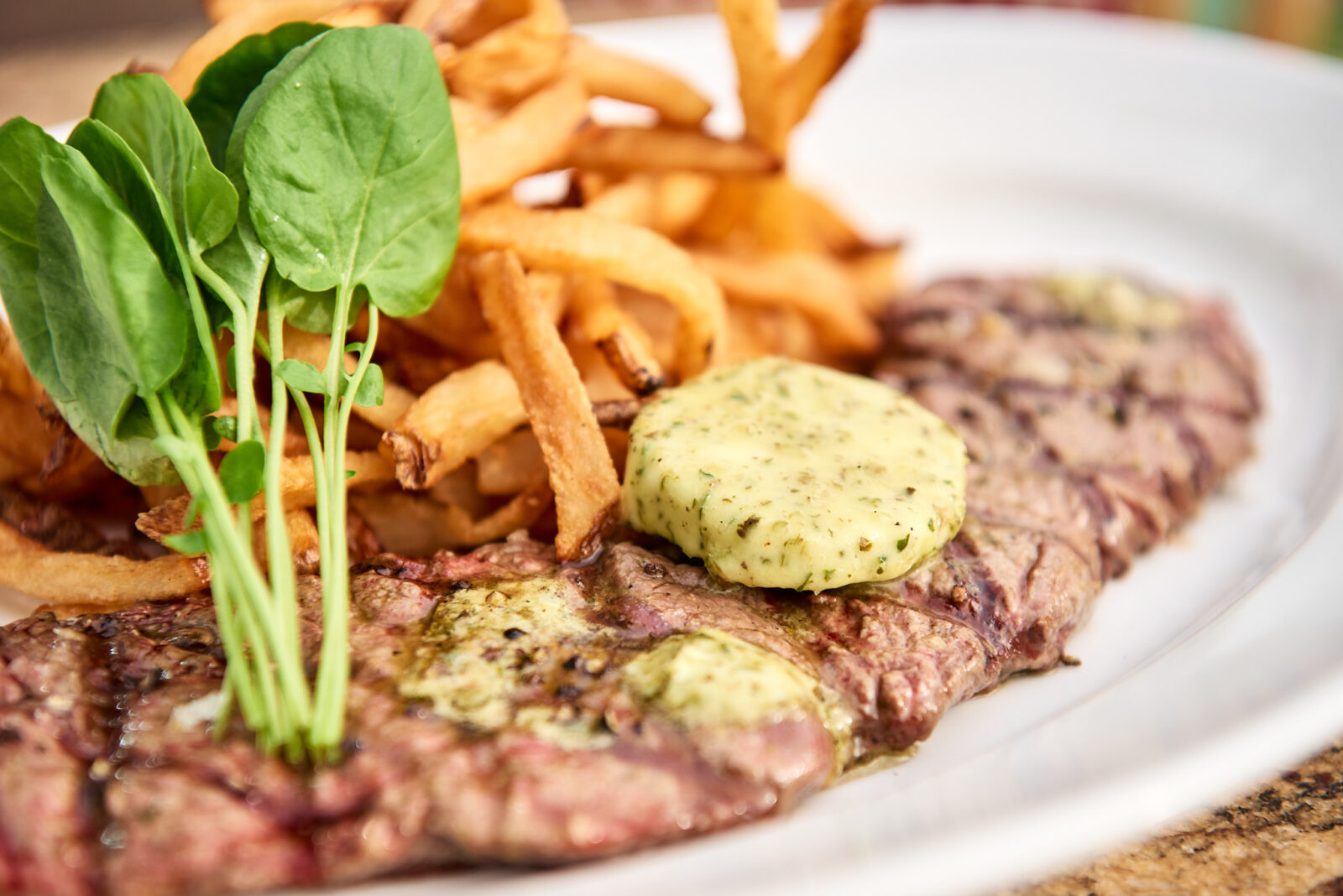 Mon Ami Gabi Steak Frites available during Lunch Prix Fixe