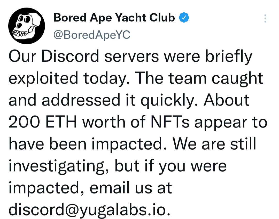 Bored Ape Yacht Club's Co-founder Slams Discord After Discord Hack