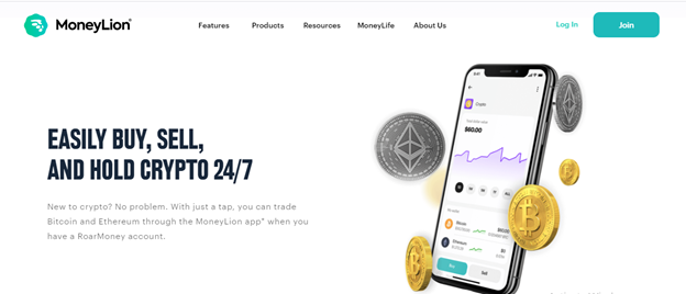 MoneyLion buy, sell and hold crypto