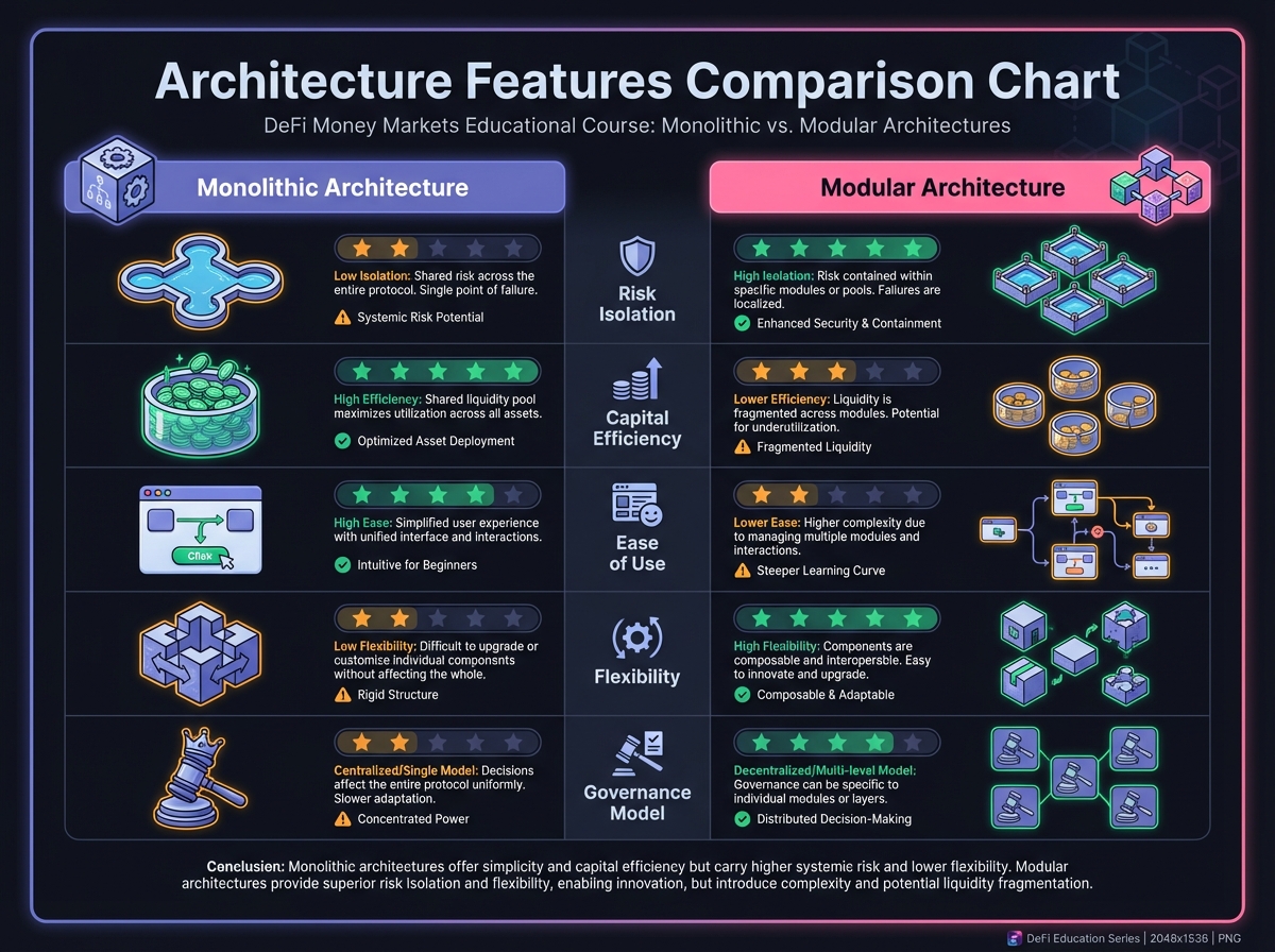 Architecture Features Comparison Chart