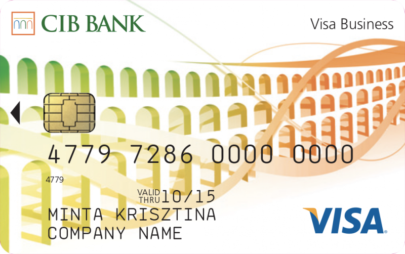 CIB Visa Kompakt Üzleti Bankkártya (nem dombornyomott)