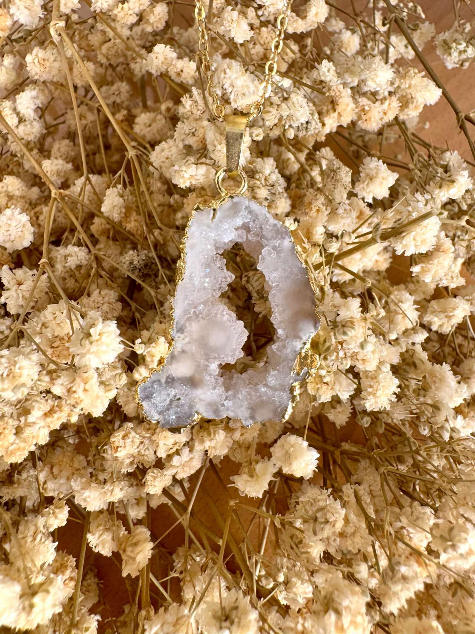 Collier  Agate en pierre naturelle