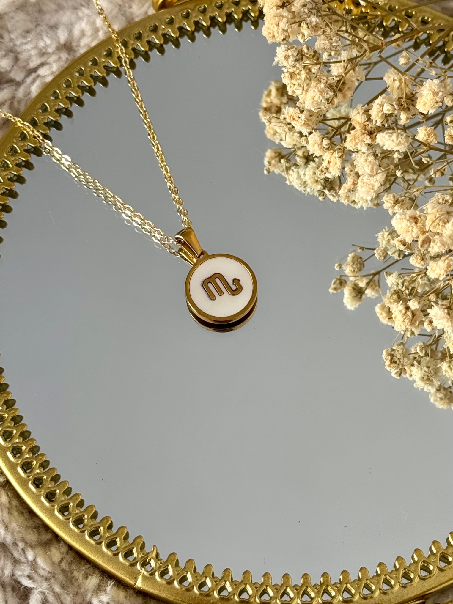 Collier Astro VIERGE ♍️ en acier inoxydable ✨