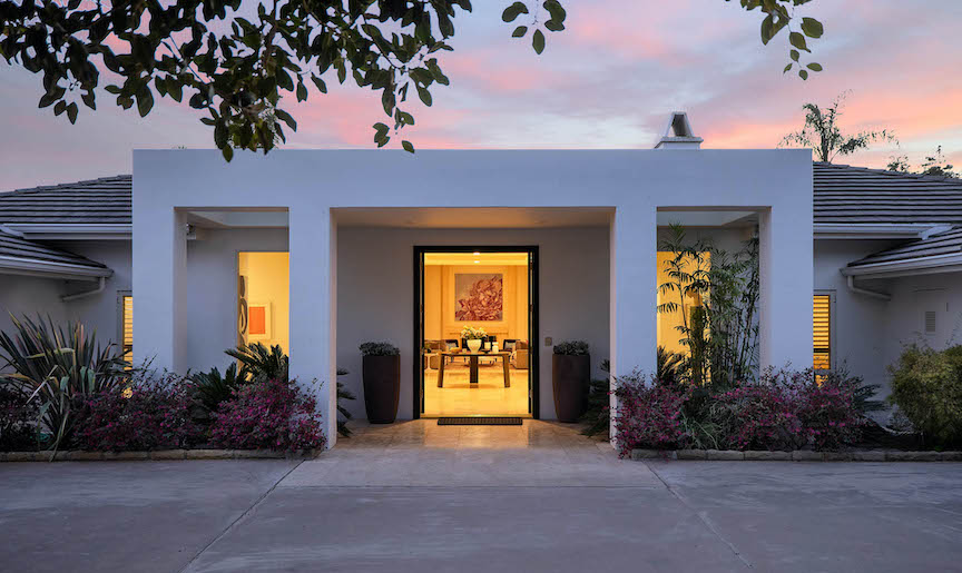 The light is on inside this MODERNIST DESIGNED home that's for sale in Montecito