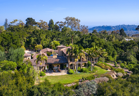 An example of one of the thigs to love about living in Santa Barbara: a home featuring the area's famous Spanish Colonial Architecture