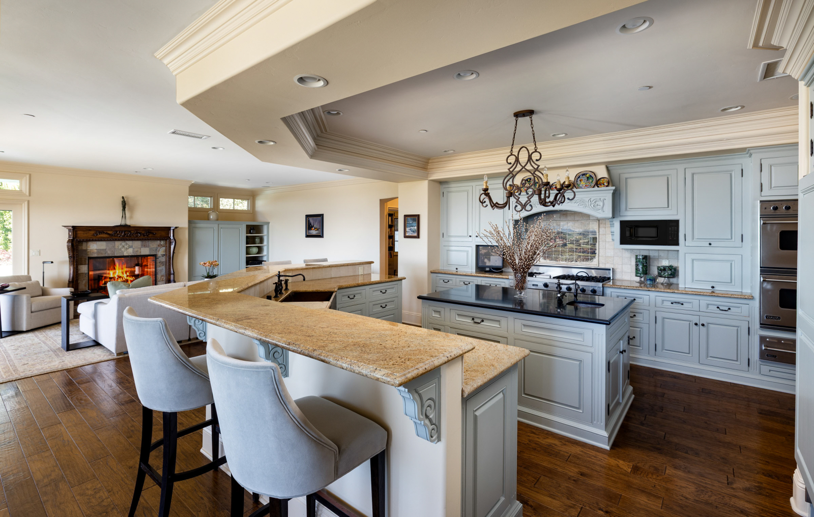 This trophy kitchen has been updated and is now turnkey ready.