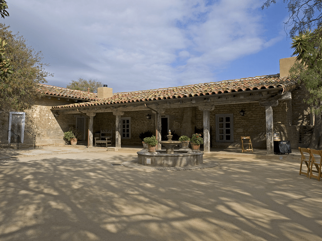 Historical Adobe (1836) at Santa Barbara Historical Museum. 