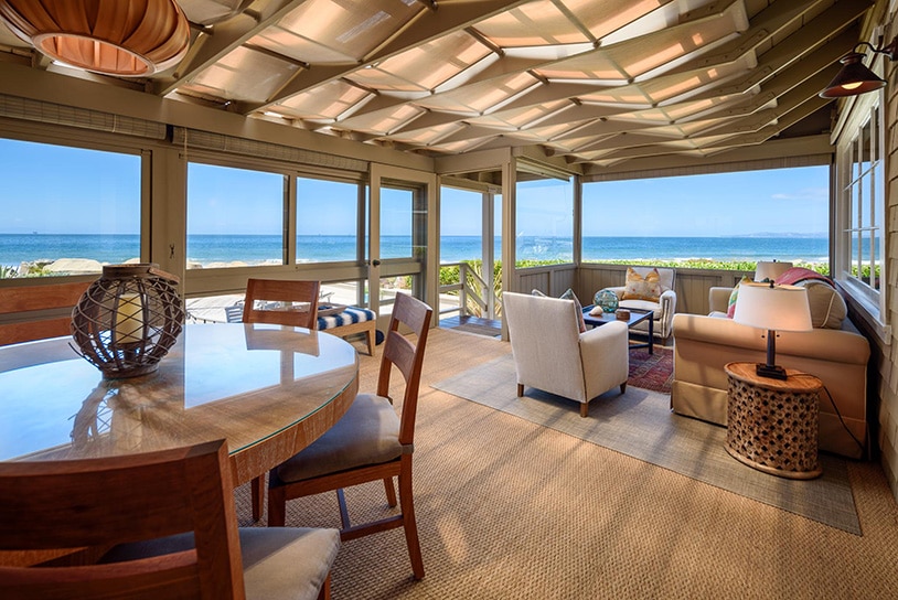 the sunroom of a santa barbara home for sale as an example of the fact that The Santa Barbara Real Estate Market Continues to Skyrocket