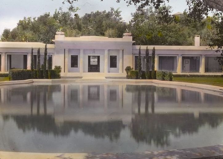 The poolhouse at Arcady in MOntecito