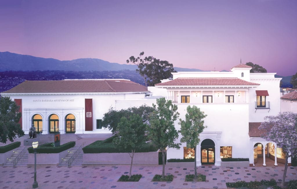 Stylized image of the Santa Barbara Museum of Art