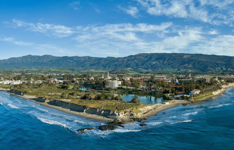 Bird's-eye view of Goleta beaches
