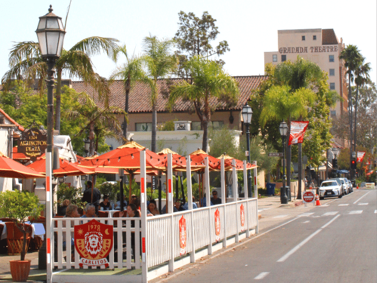 The State Street Promenade offering outside dining again