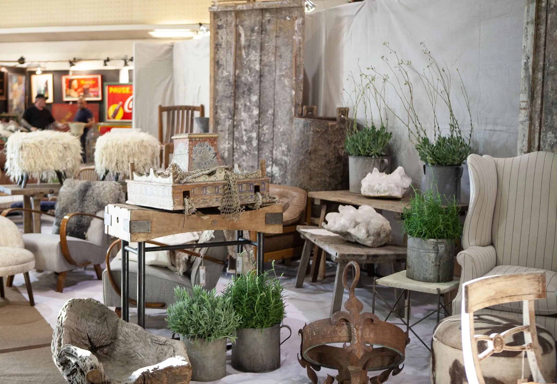 A shop full of vintage furniture and accessories