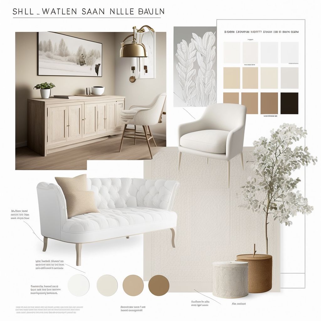 Scandinavian Living Room: Cozy Comfort in White and Beige