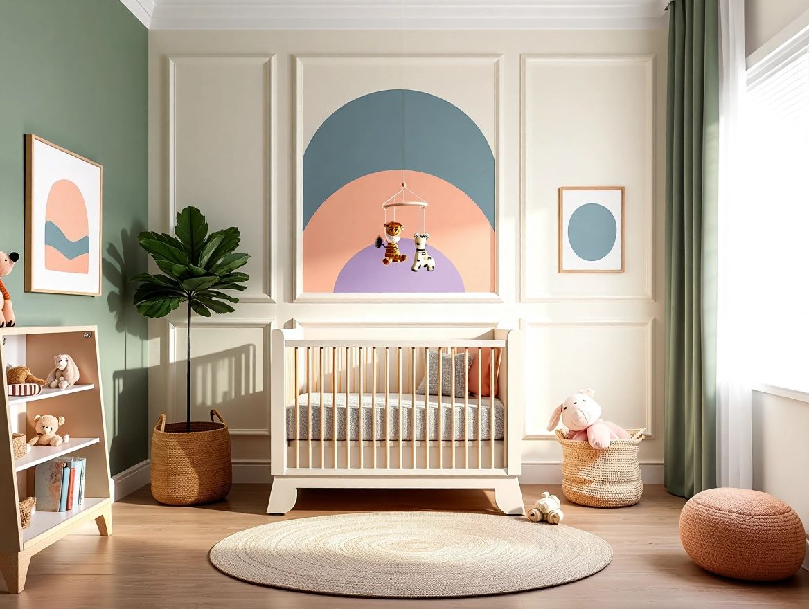 Traditional Nursery Bliss with Sage Green and Pastels