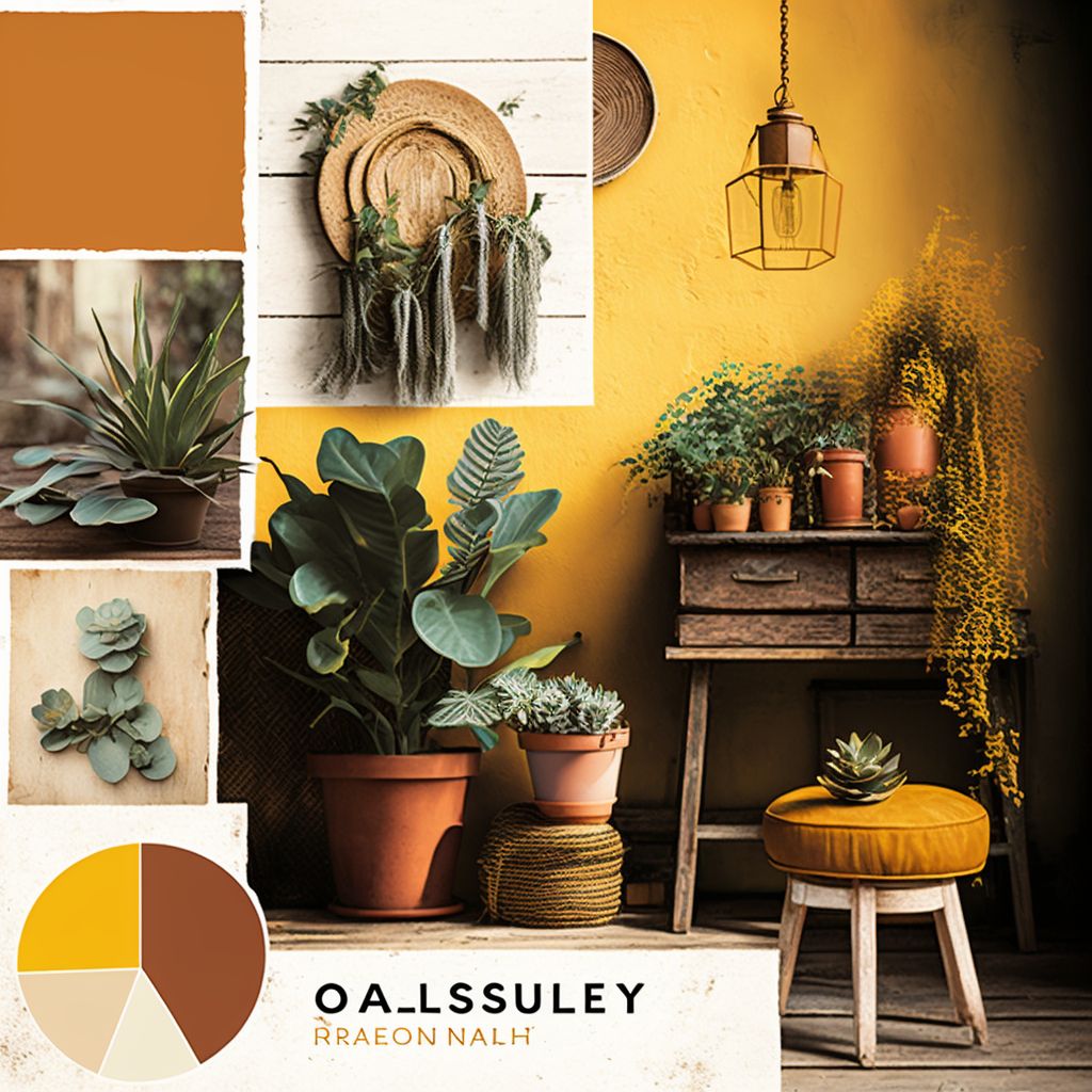 Rustic Shabby Chic Garden: Rust, Terra Cotta & Mustard Yellow