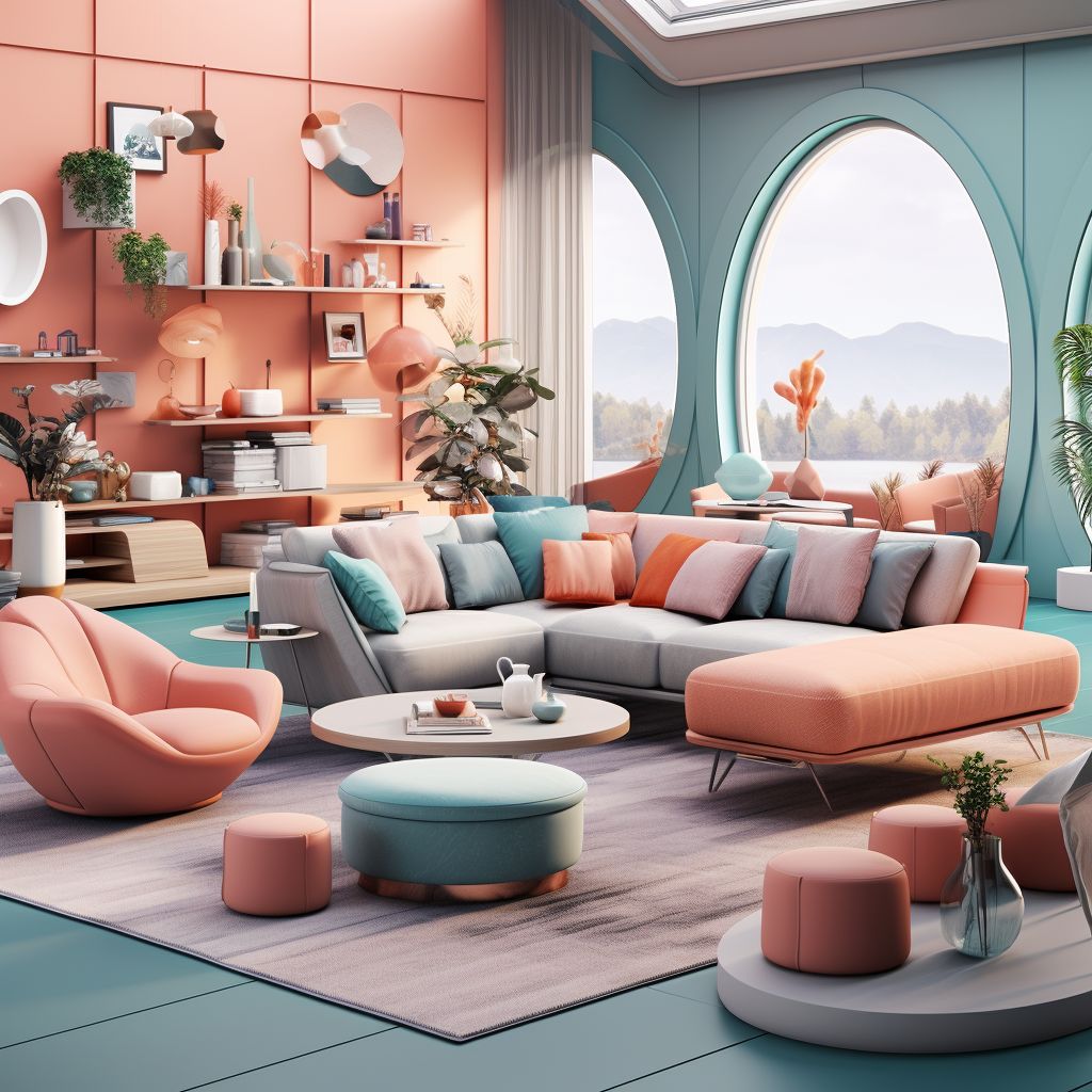 2023 Smart Living Trends: Teal, Coral & Mauve Harmony