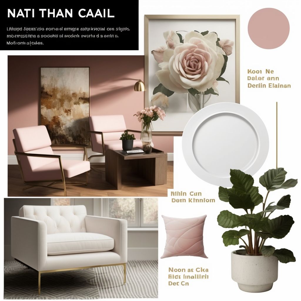 Contemporary Living Room Bliss: Rose & Pink Fusion