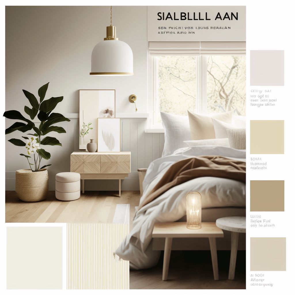 Scandinavian Bedroom Bliss: White & Beige Harmony