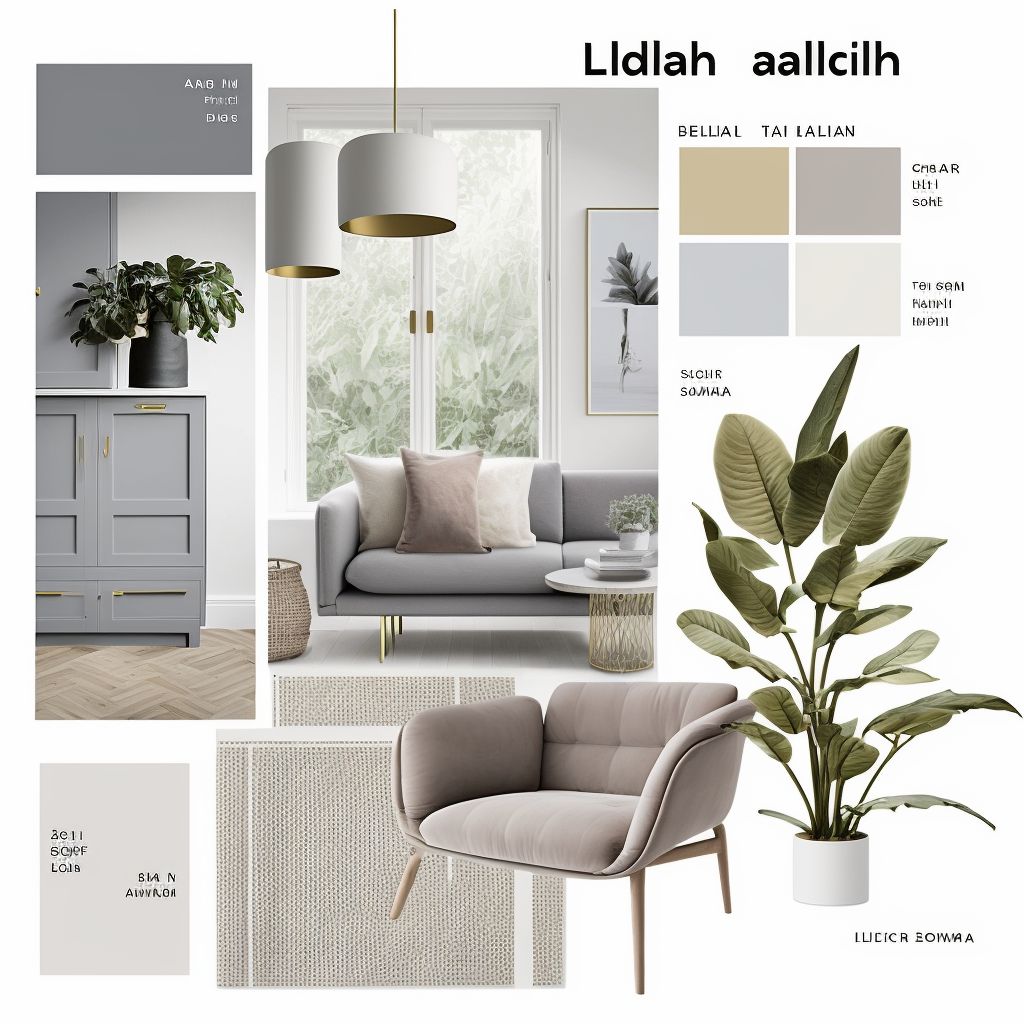 Scandinavian Living Room Serenity: Light Grey & Beige Bliss