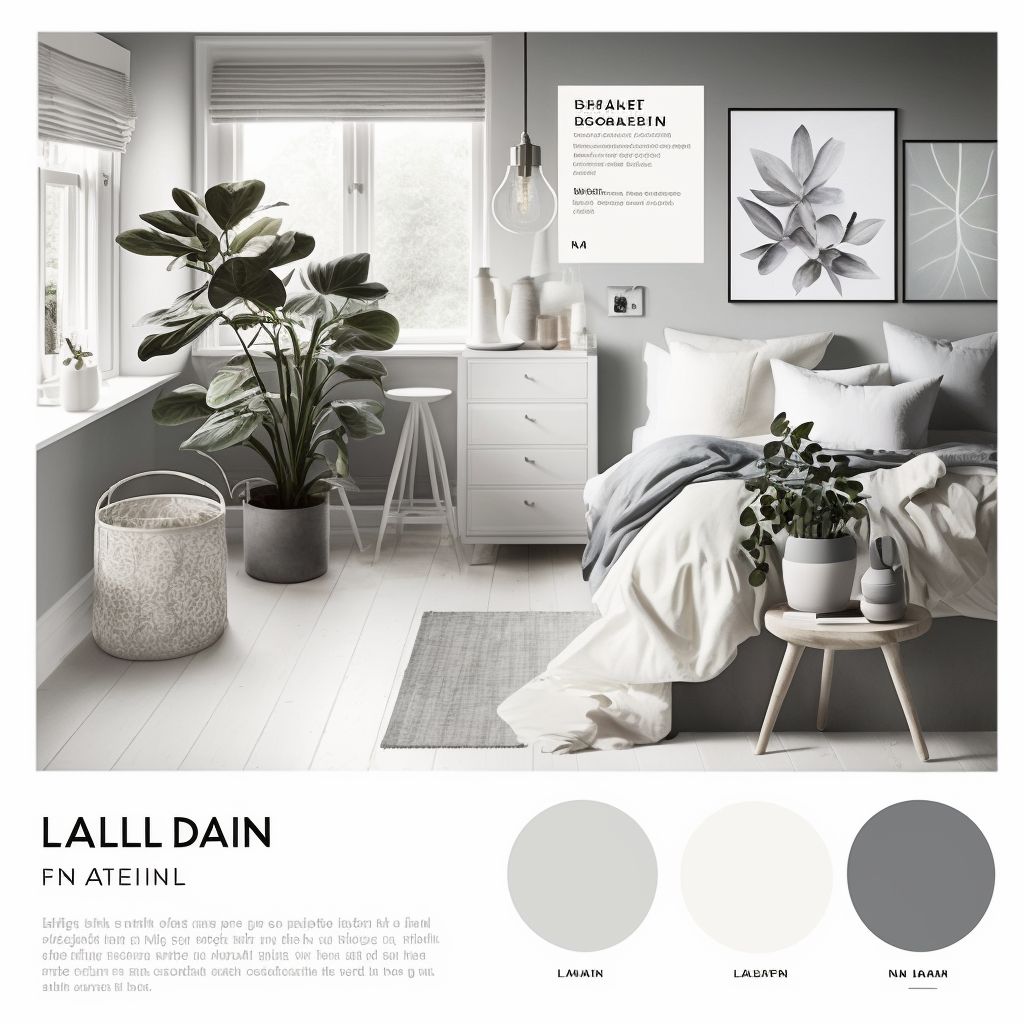 Scandinavian Bedroom Bliss: White & Grey Harmony