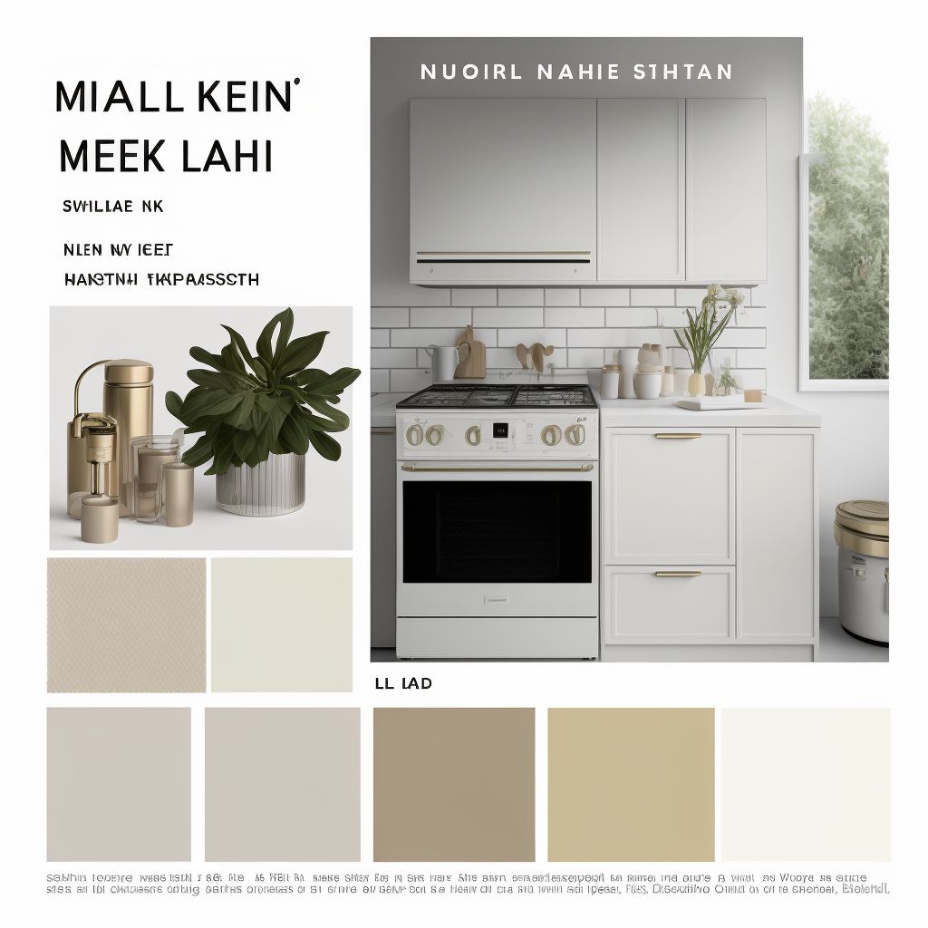 Minimalist Kitchen Bliss: White, Beige & Light Brown