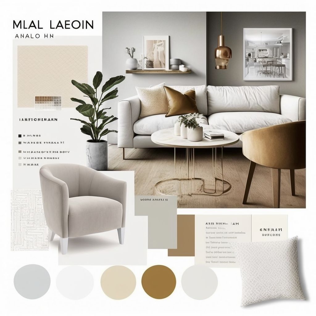 Modern Living Room Elegance: White, Beige & Light Grey