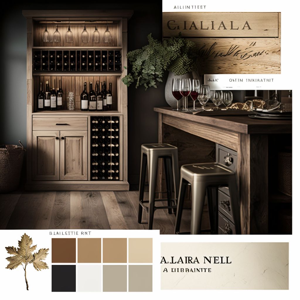 Rustic Wine Cellar Retreat: Tan, Beige & Ivory Elegance