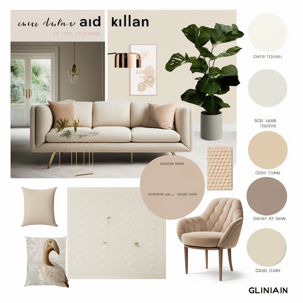 Scandinavian Comfort: Light Beige & White Living Room