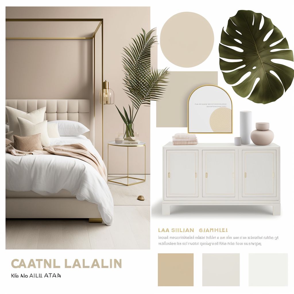 Minimalist Bedroom Serenity: White, Beige & Light Brown