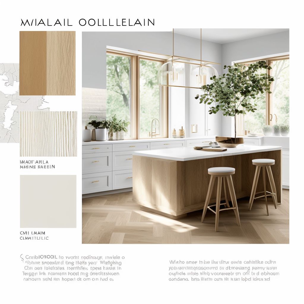 Minimalist Kitchen: Elegant White, Beige & Light Brown