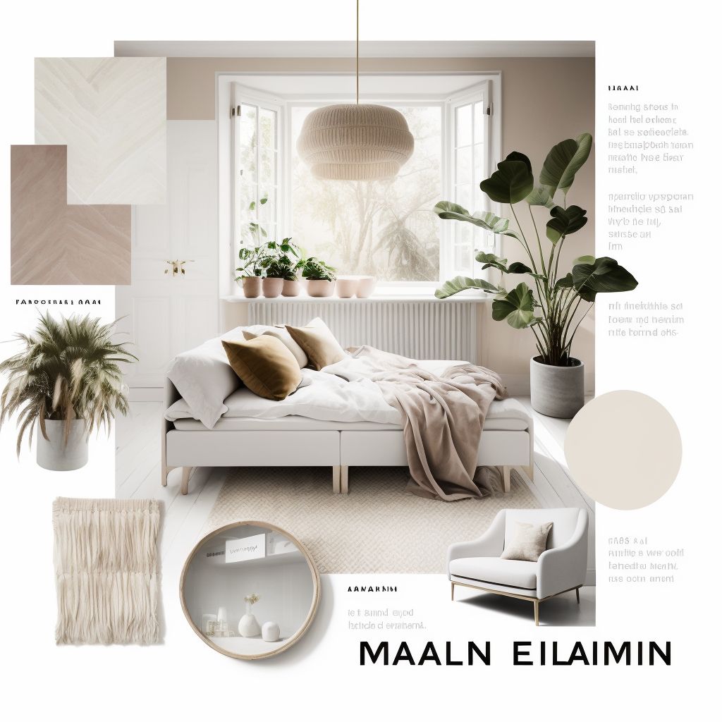 Scandinavian Serenity: White, Beige & Light Brown Bedroom