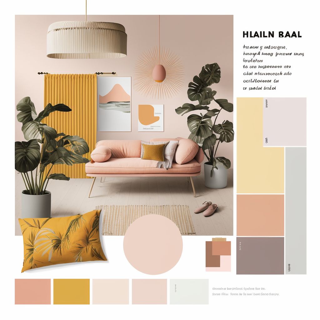 Scandinavian Bliss Bedroom: Pastel Hues & Burnt Orange Accents