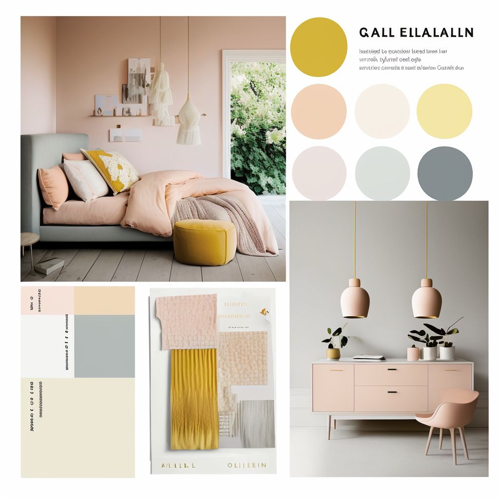 Scandinavian Bedroom Bliss: Pastel Yellow, Orange, Pink