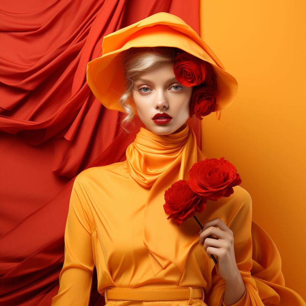 Fashion Mood Board Colors Of Red Orange Yellow free