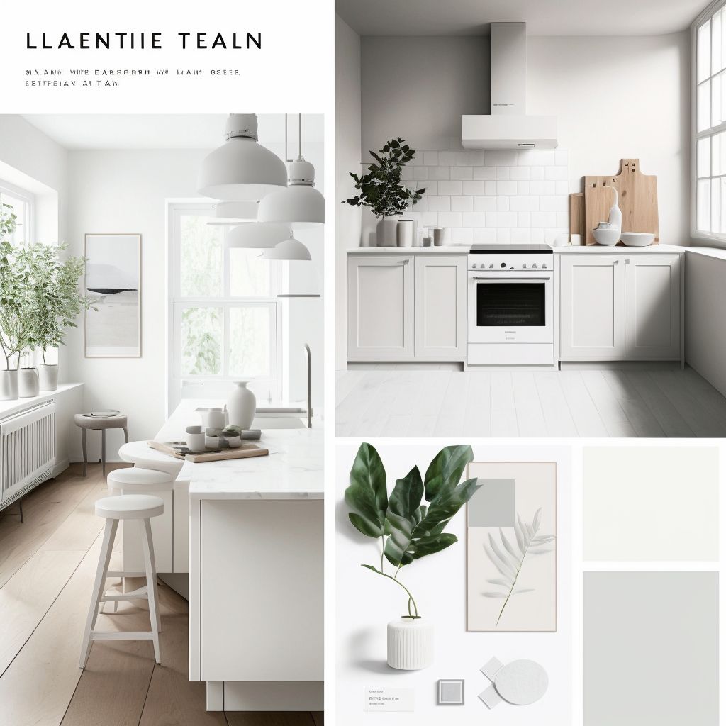 Minimalist Kitchen Elegance with White & Light Grey