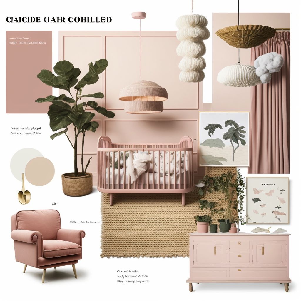 Eclectic Whimsy: Nursery in Sage Green, Tan & Dusty Rose