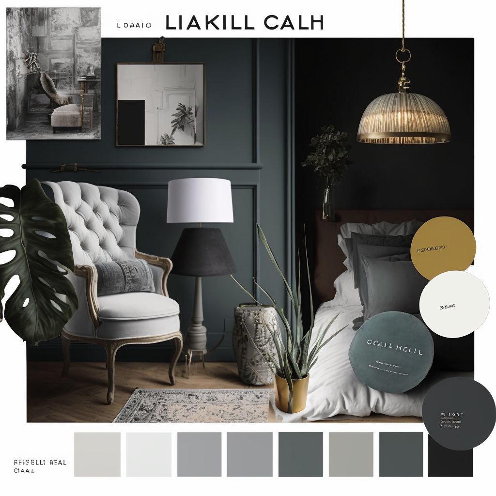 Eclectic Living Room: Charcoal Grey, Silver & Dove Grey