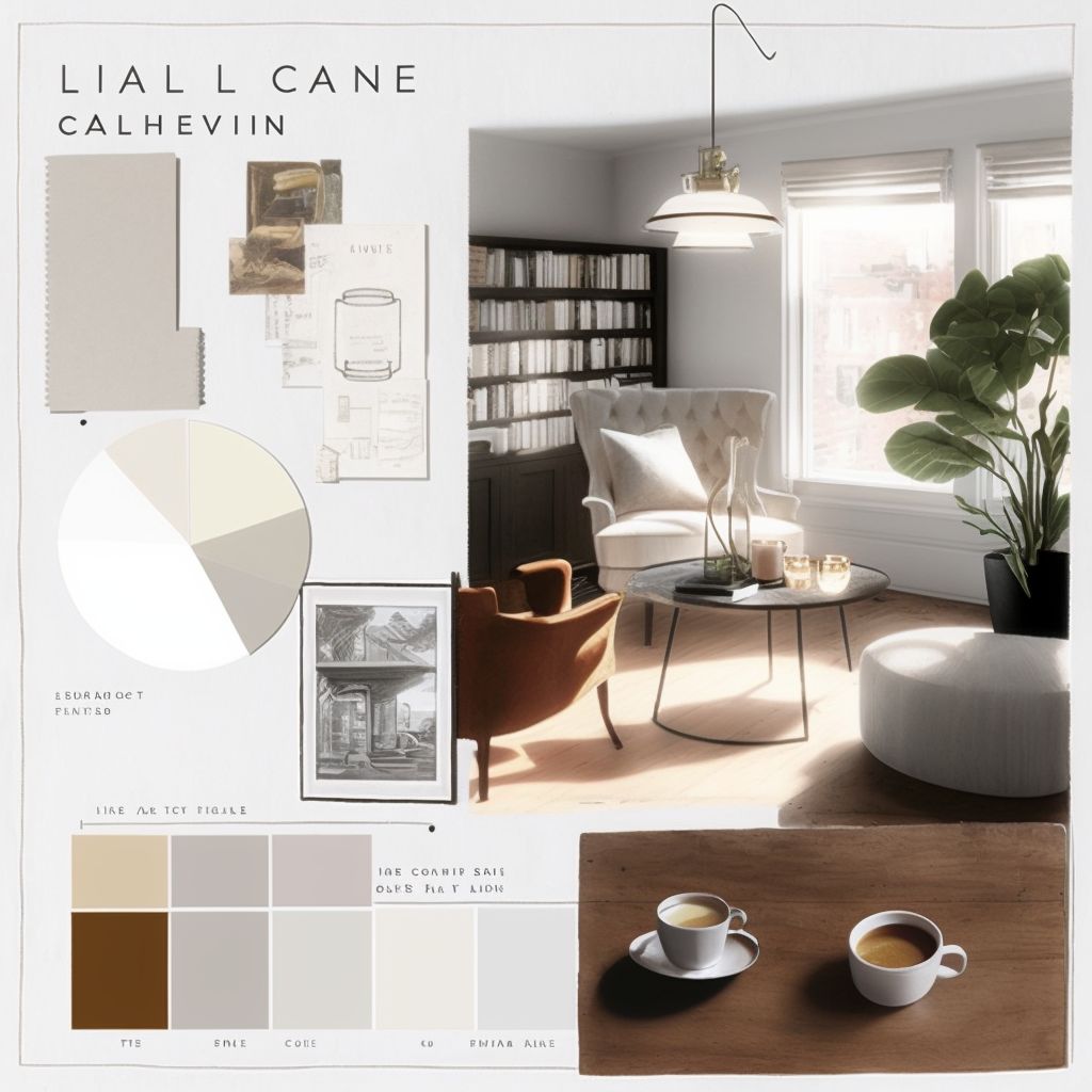 Modern Library Retreat: White, Beige & Light Brown